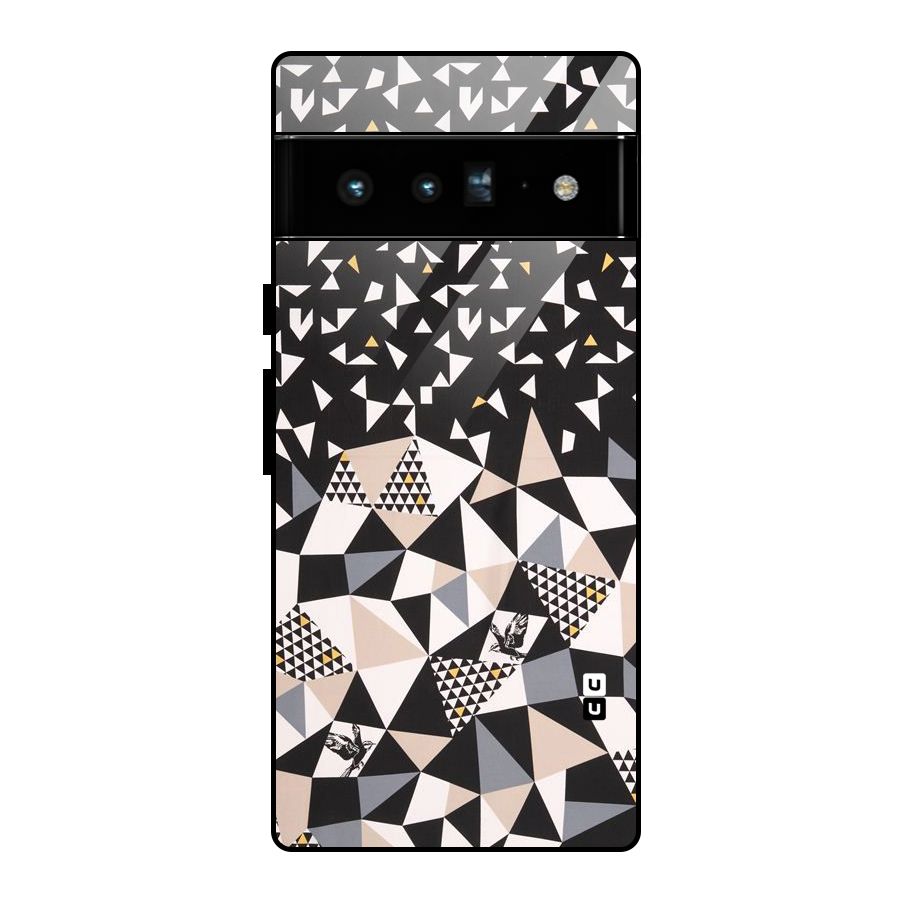 Abstract Varied Triangles Glass Back Case for Google Pixel 6 Pro