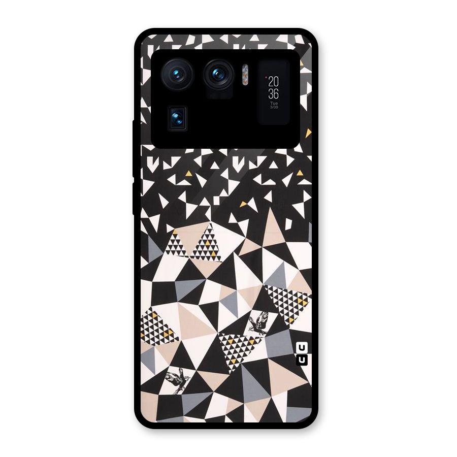 Abstract Varied Triangles Glass Back Case for Mi 11 Ultra