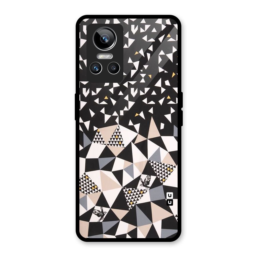 Abstract Varied Triangles Glass Back Case for Realme GT Neo 3