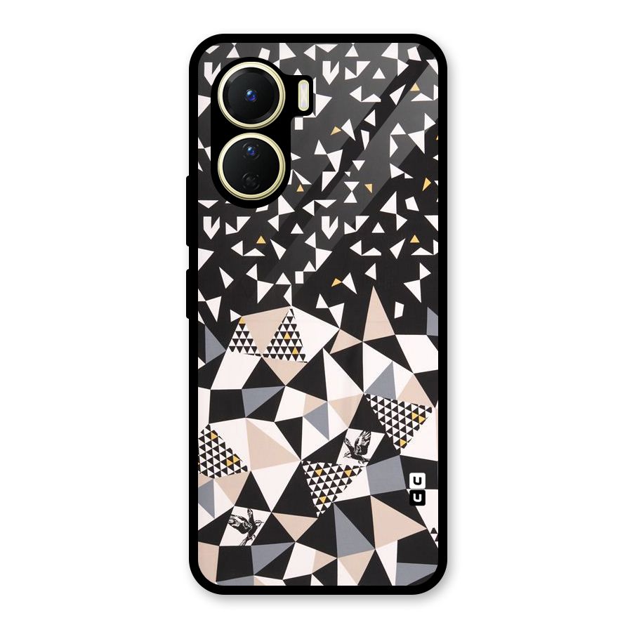 Abstract Varied Triangles Glass Back Case for Vivo Y56