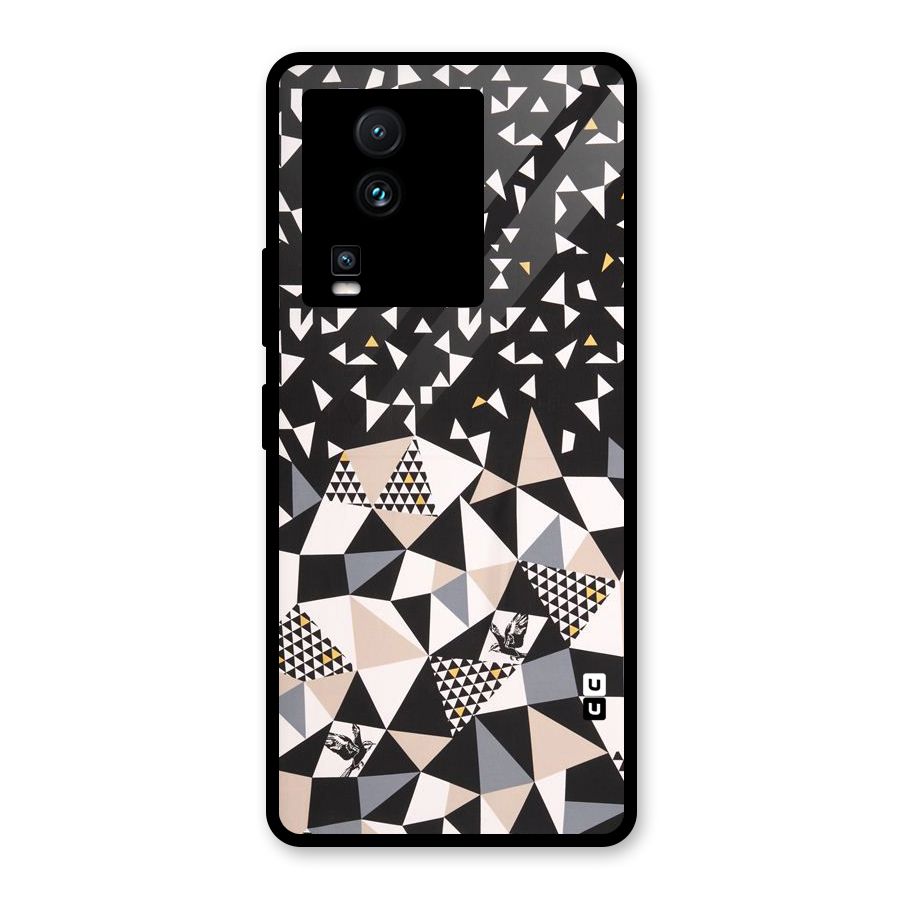 Abstract Varied Triangles Glass Back Case for Vivo iQOO Neo 7