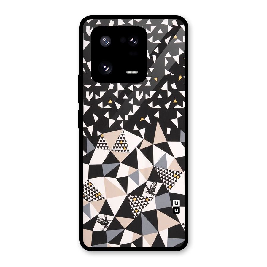 Abstract Varied Triangles Glass Back Case for Xiaomi 13 Pro