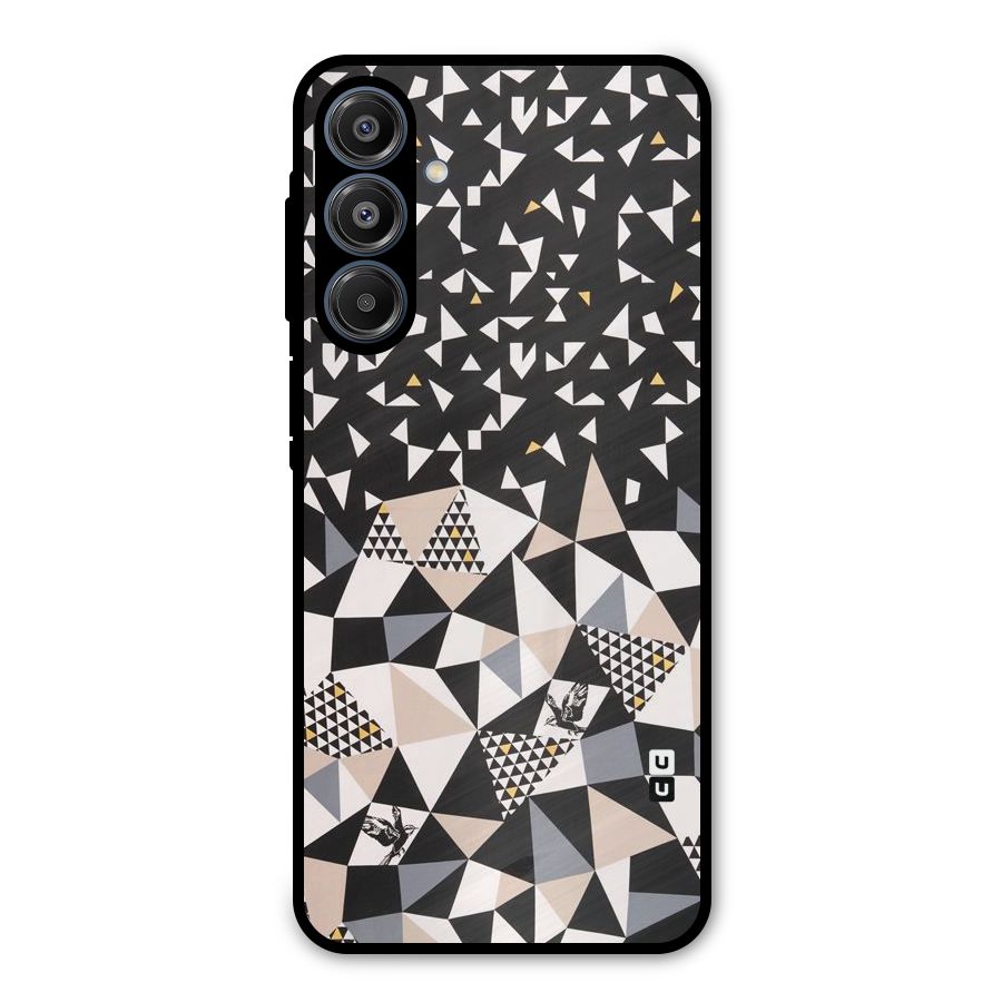 Abstract Varied Triangles Metal Back Case for Galaxy A16 5G