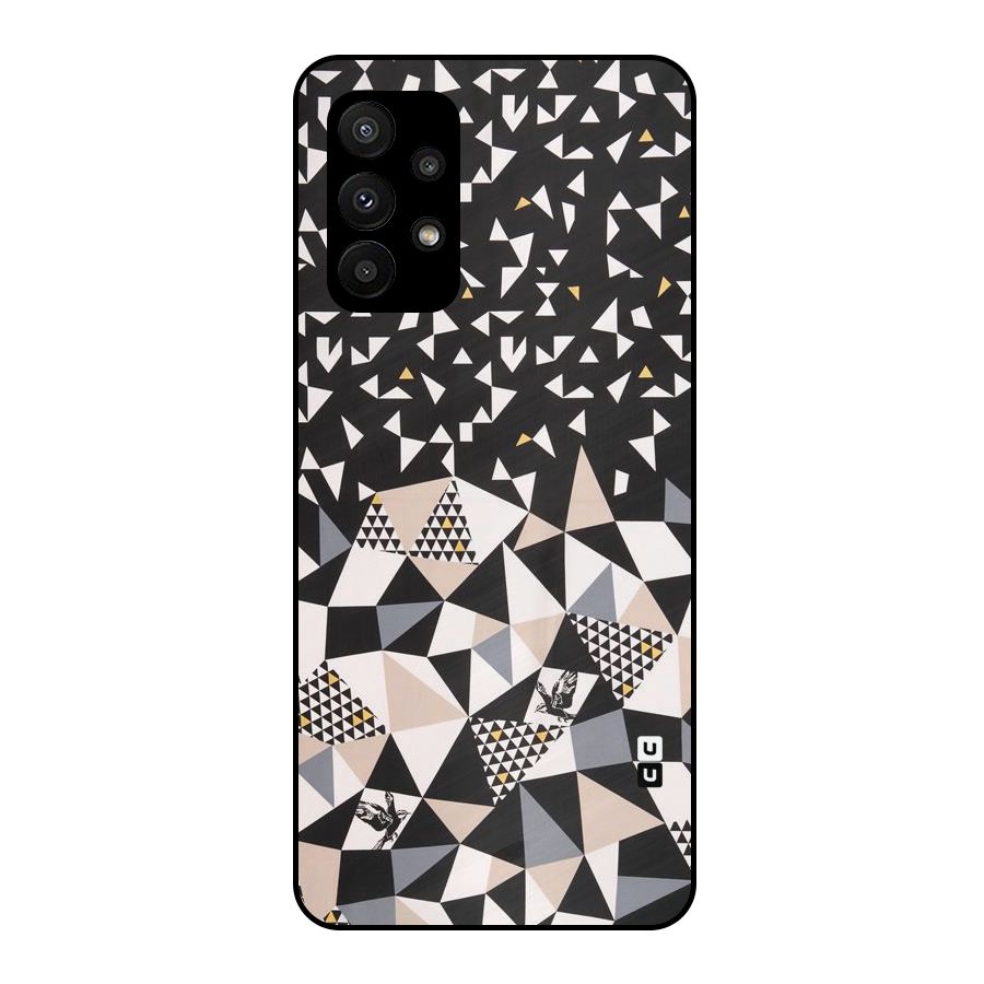 Abstract Varied Triangles Metal Back Case for Galaxy A23