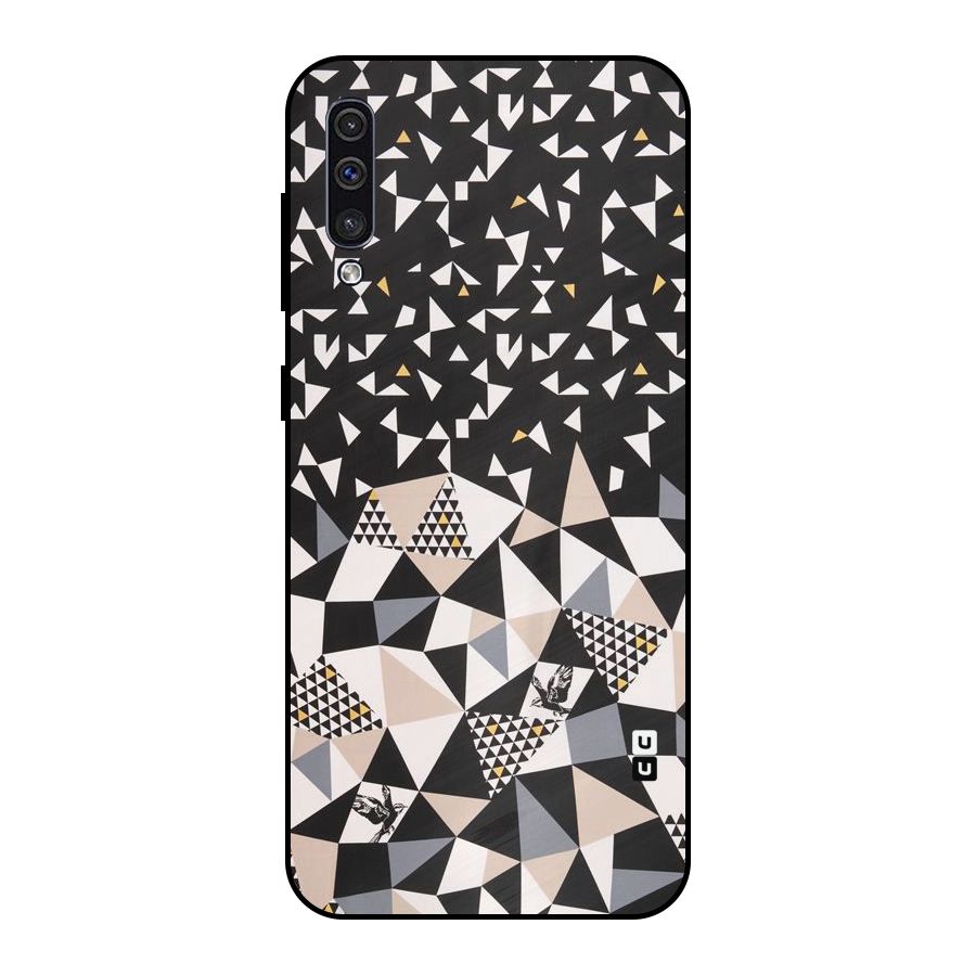 Abstract Varied Triangles Metal Back Case for Galaxy A50