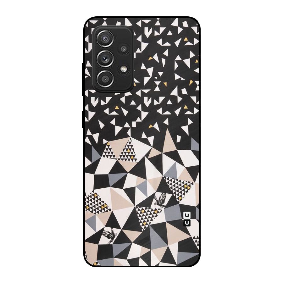 Abstract Varied Triangles Metal Back Case for Galaxy A52s 5G