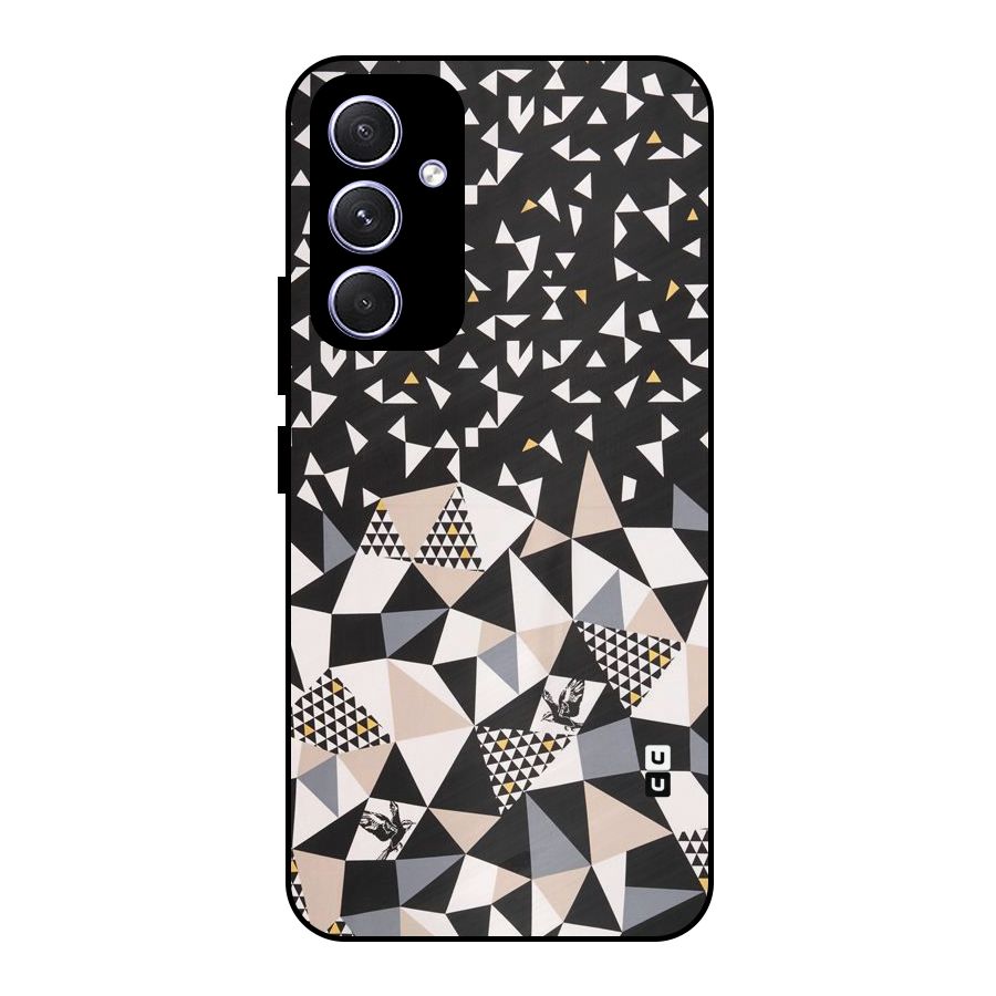 Abstract Varied Triangles Metal Back Case for Galaxy A54
