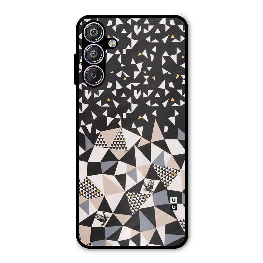 Abstract Varied Triangles Metal Back Case for Galaxy F15