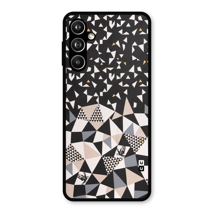 Abstract Varied Triangles Metal Back Case for Galaxy F54