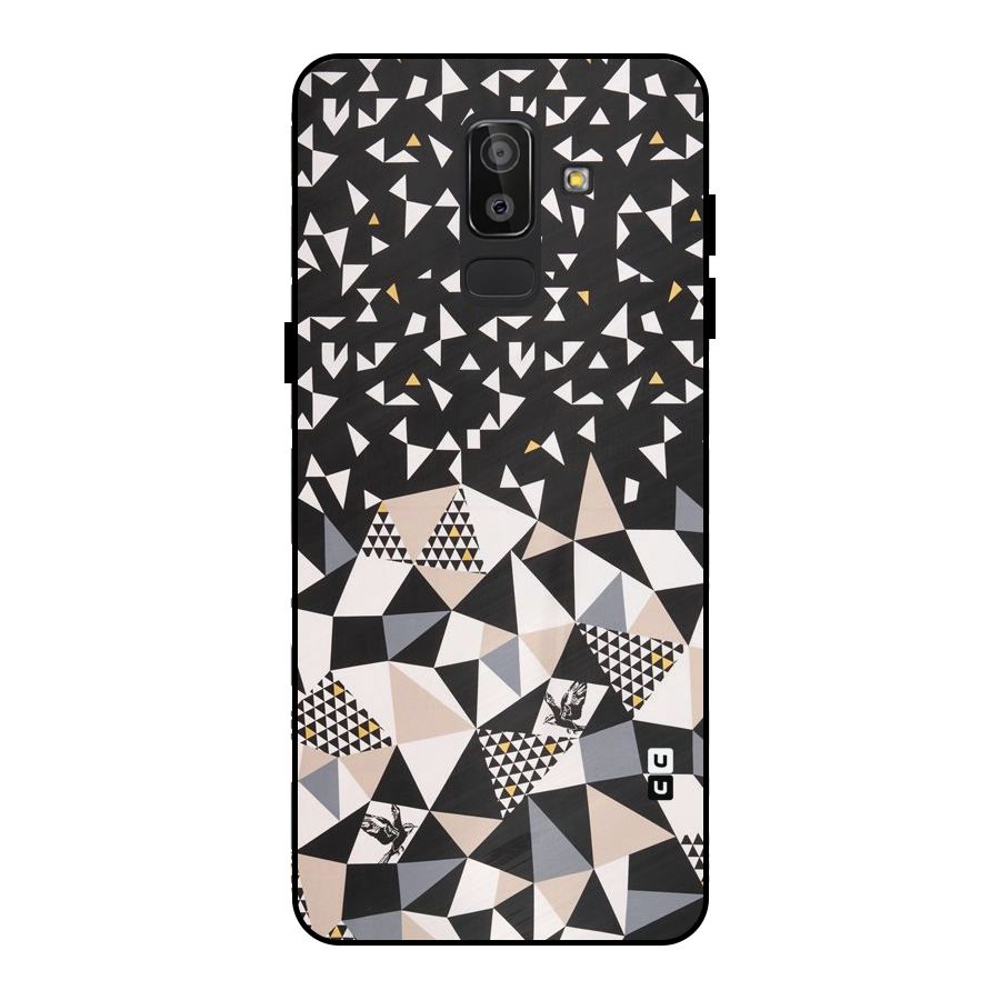 Abstract Varied Triangles Metal Back Case for Galaxy J8