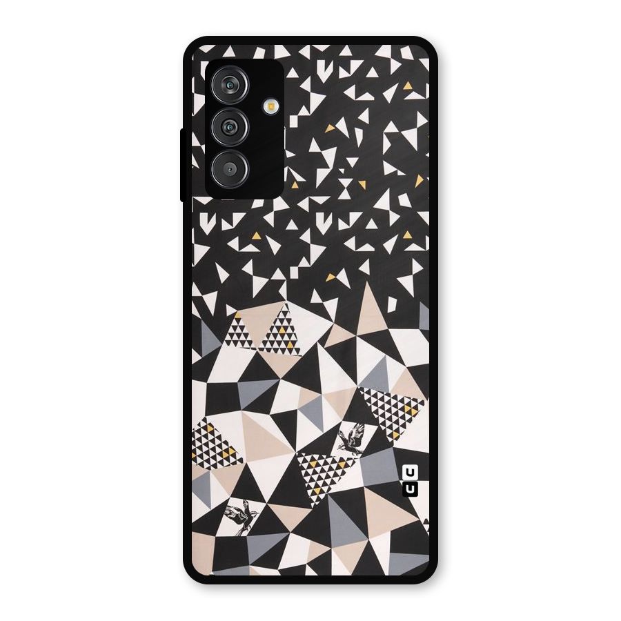 Abstract Varied Triangles Metal Back Case for Galaxy M14 5G
