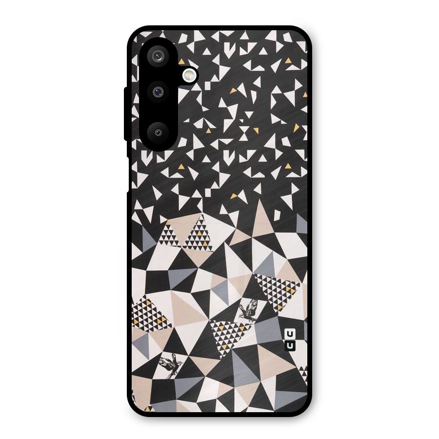 Abstract Varied Triangles Metal Back Case for Galaxy M16