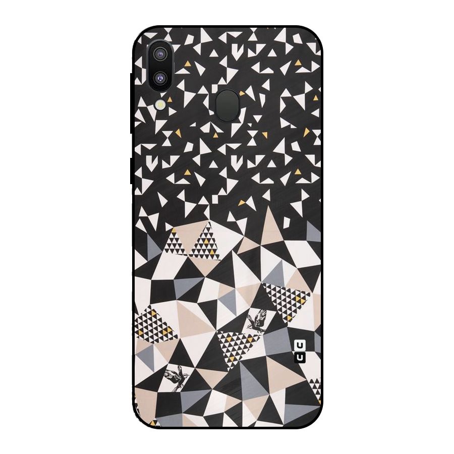 Abstract Varied Triangles Metal Back Case for Galaxy M20