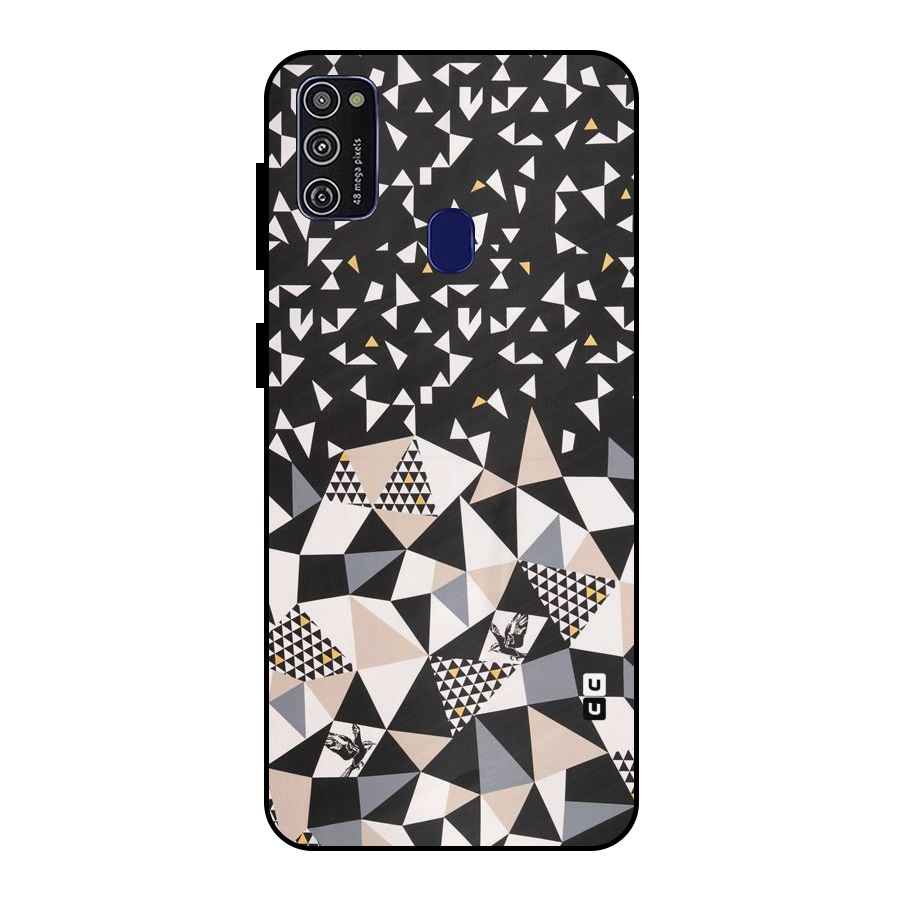 Abstract Varied Triangles Metal Back Case for Galaxy M30s