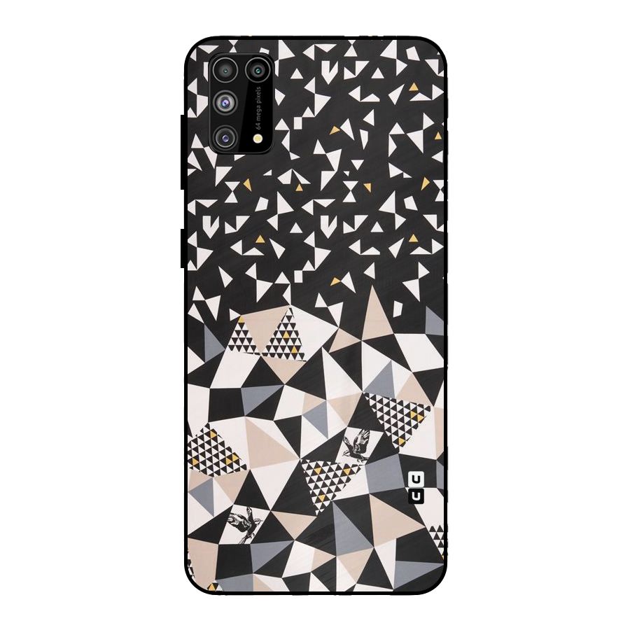 Abstract Varied Triangles Metal Back Case for Galaxy M31