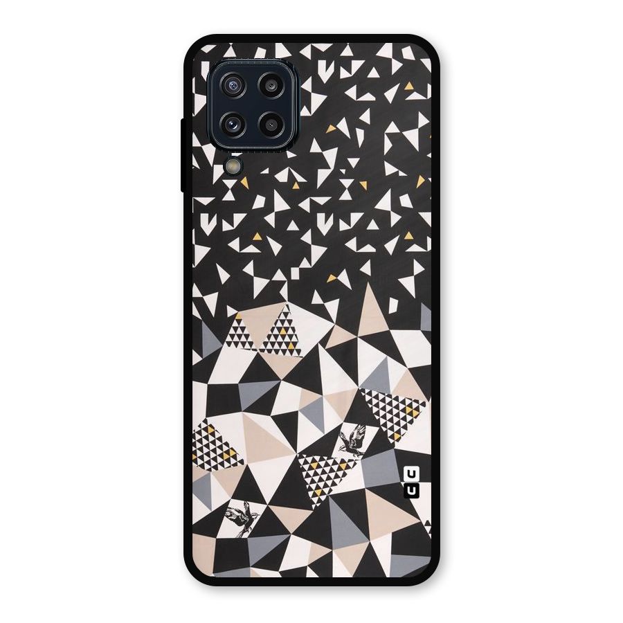 Abstract Varied Triangles Metal Back Case for Galaxy M32