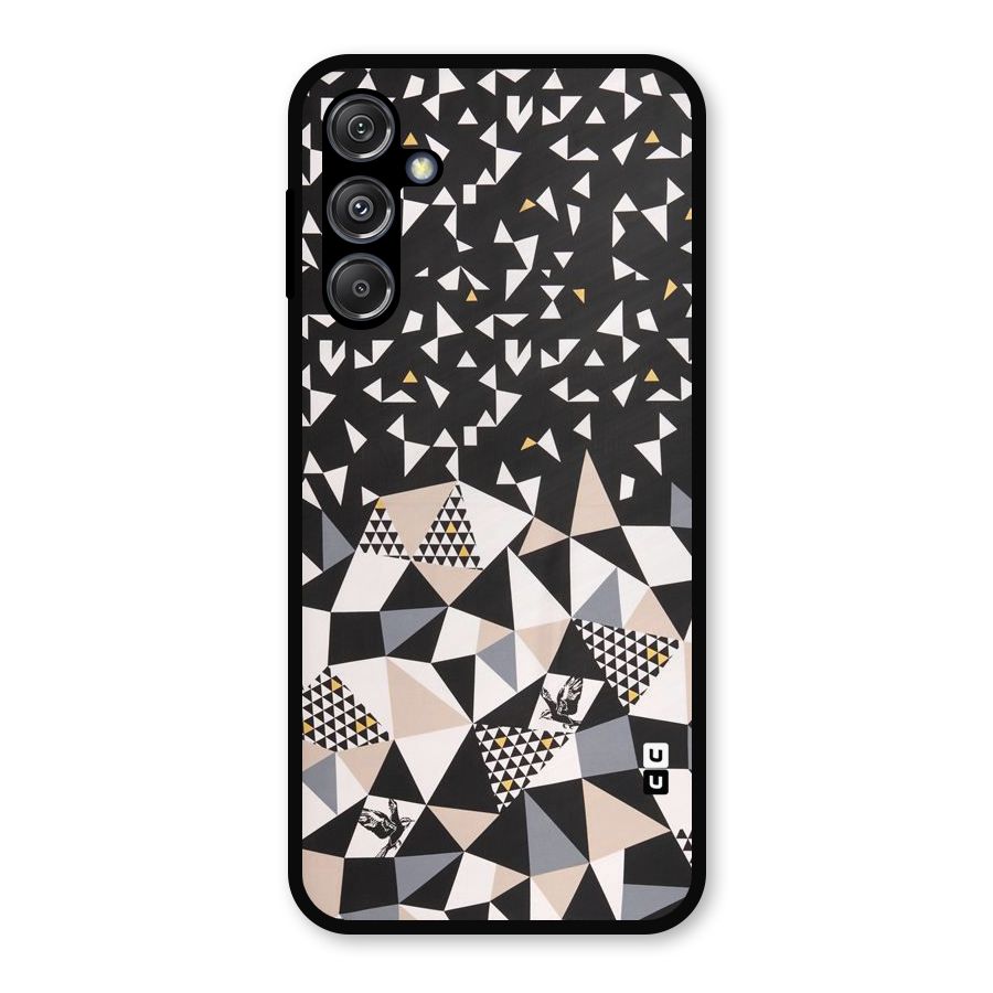 Abstract Varied Triangles Metal Back Case for Galaxy M34 5G