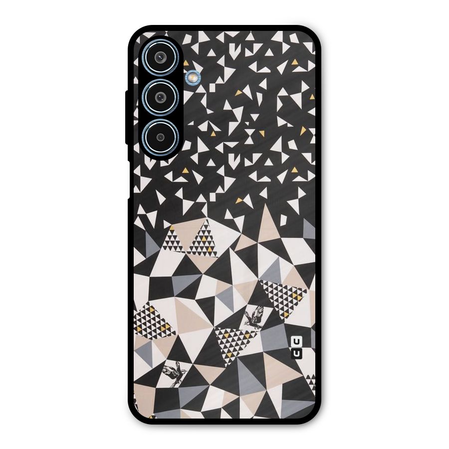 Abstract Varied Triangles Metal Back Case for Galaxy M35