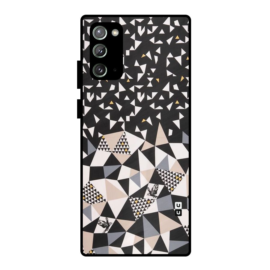 Abstract Varied Triangles Metal Back Case for Galaxy Note 20