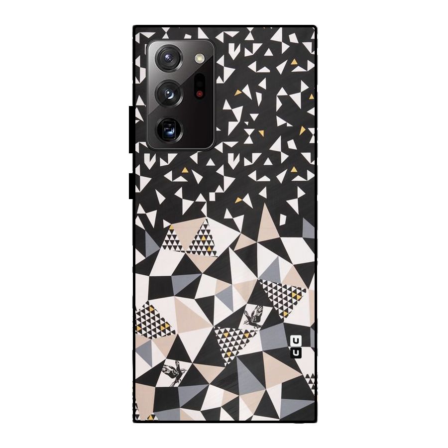 Abstract Varied Triangles Metal Back Case for Galaxy Note 20 Ultra