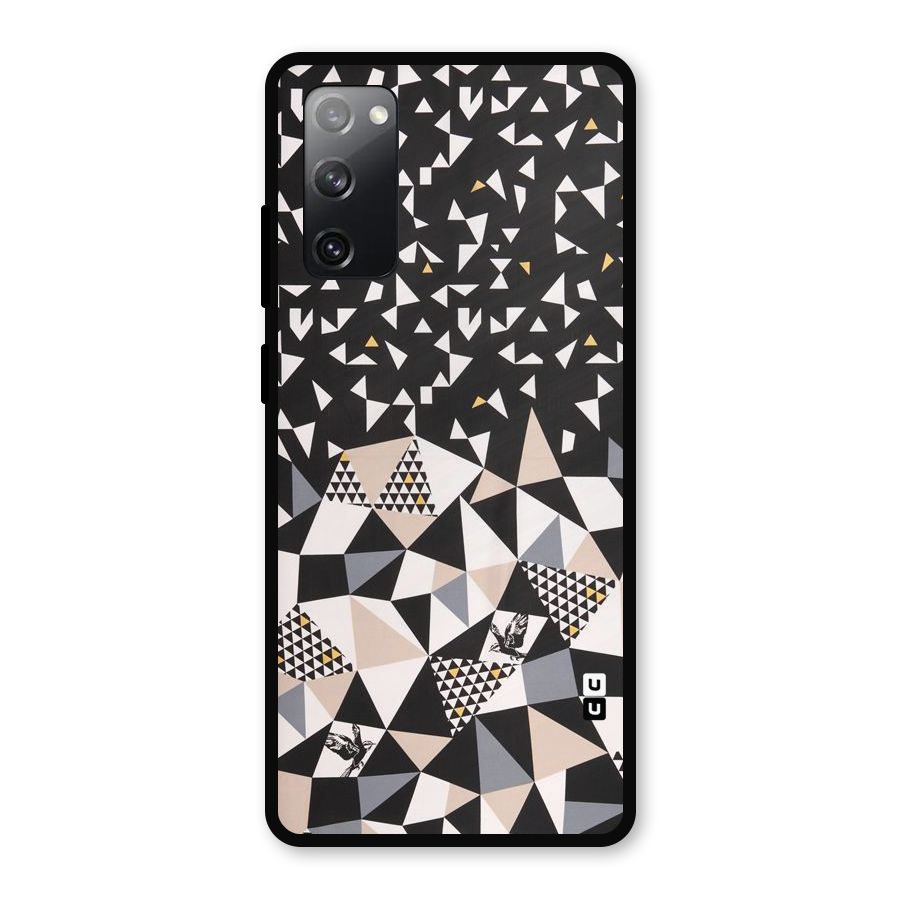 Abstract Varied Triangles Metal Back Case for Galaxy S20 FE 5G