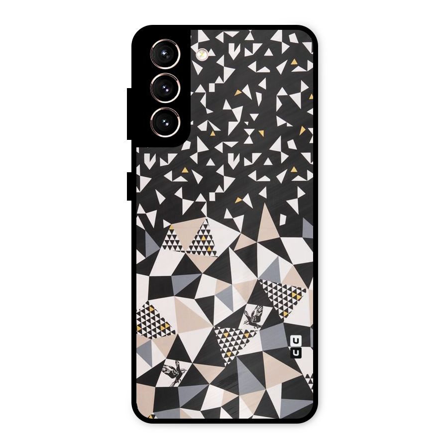 Abstract Varied Triangles Metal Back Case for Galaxy S21 5G