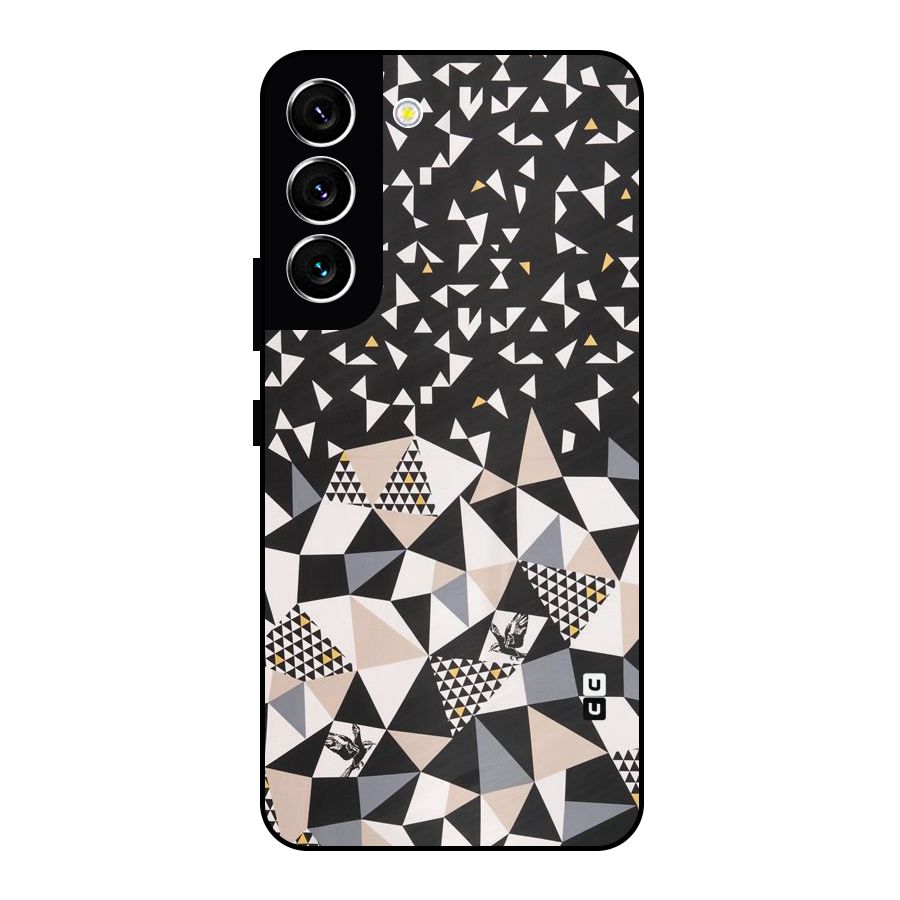 Abstract Varied Triangles Metal Back Case for Galaxy S22 5G