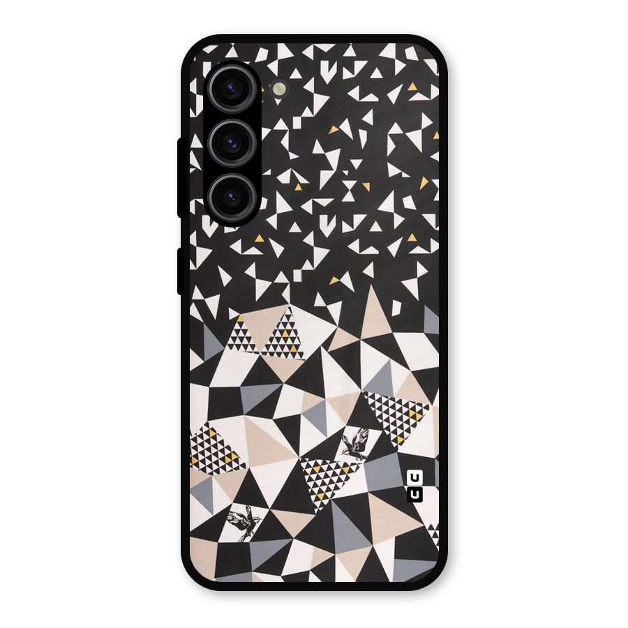 Abstract Varied Triangles Metal Back Case for Galaxy S23