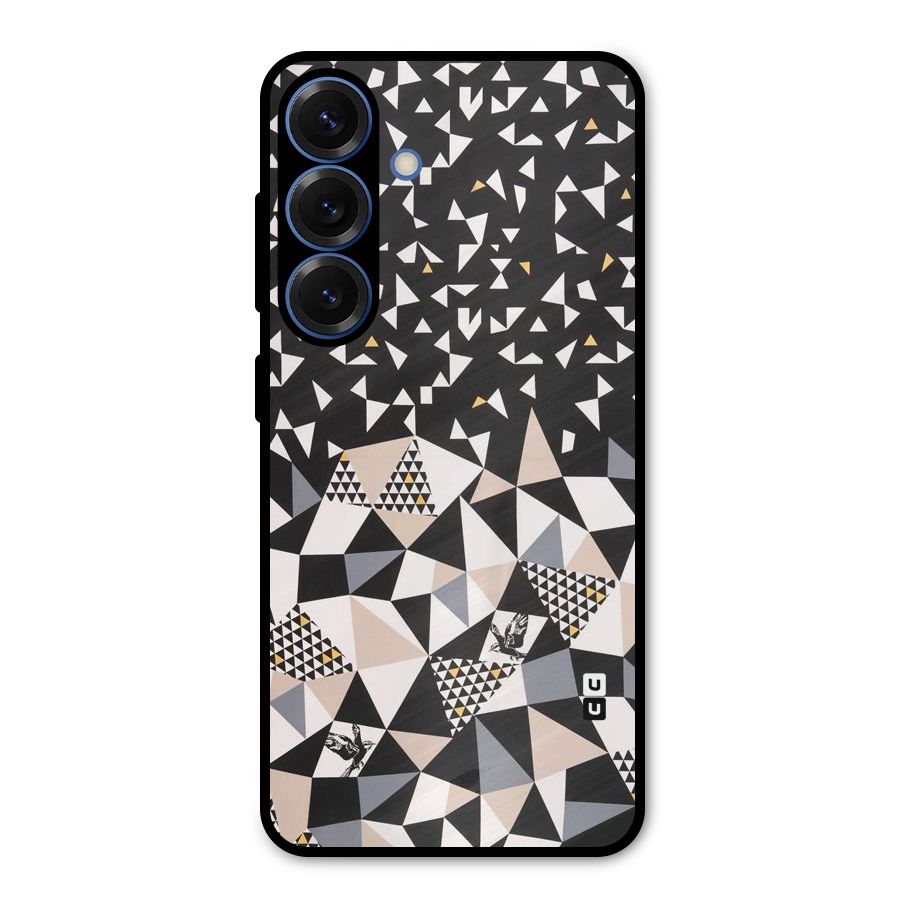 Abstract Varied Triangles Metal Back Case for Galaxy S25