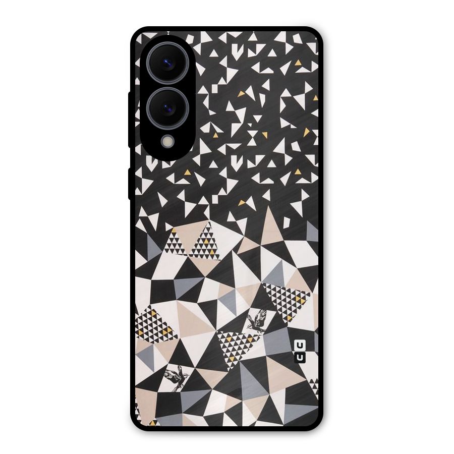 Abstract Varied Triangles Metal Back Case for Galaxy S25 Edge