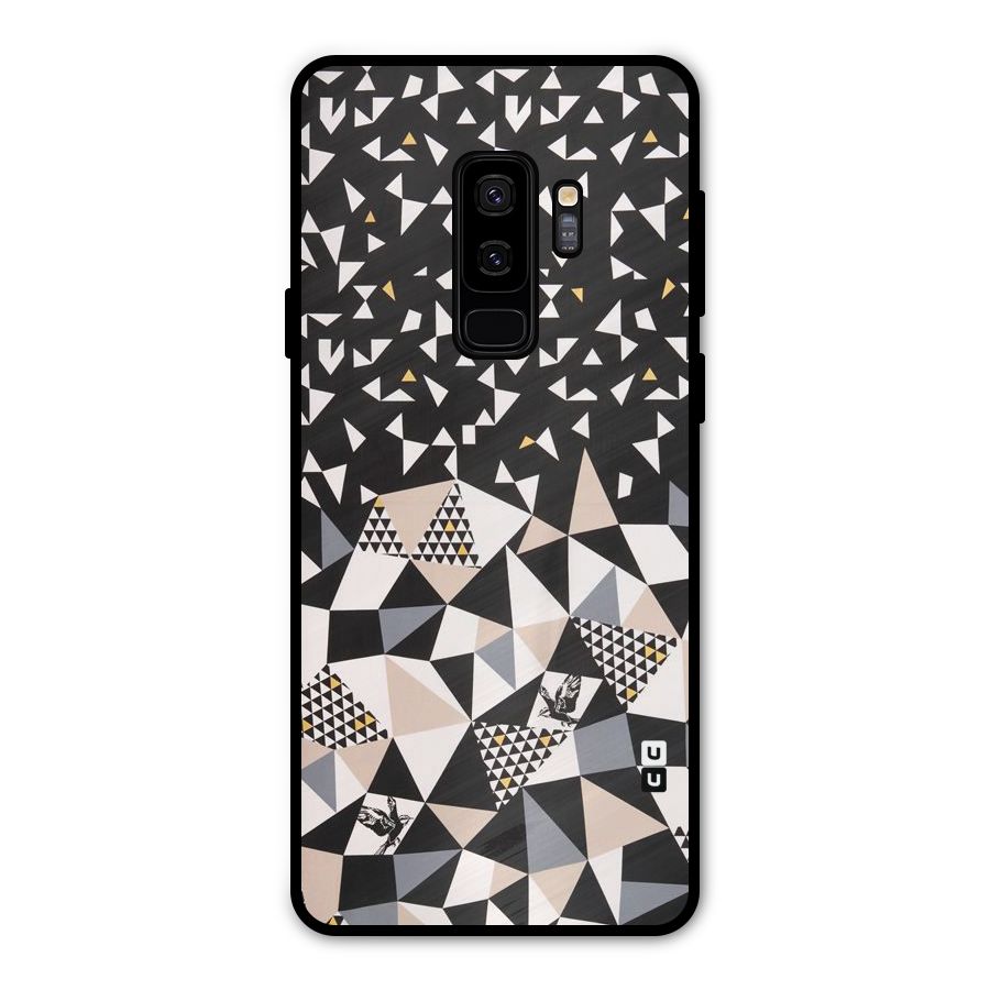 Abstract Varied Triangles Metal Back Case for Galaxy S9 Plus