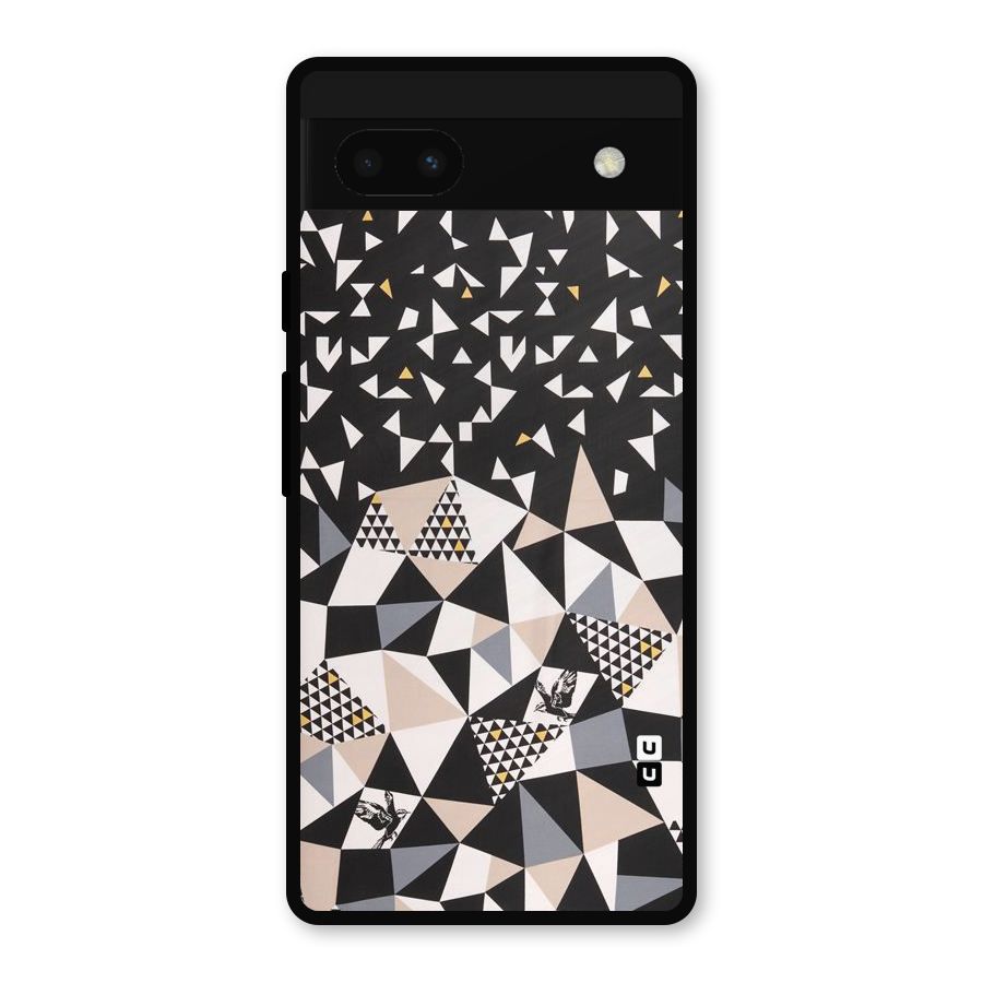 Abstract Varied Triangles Metal Back Case for Google Pixel 6a