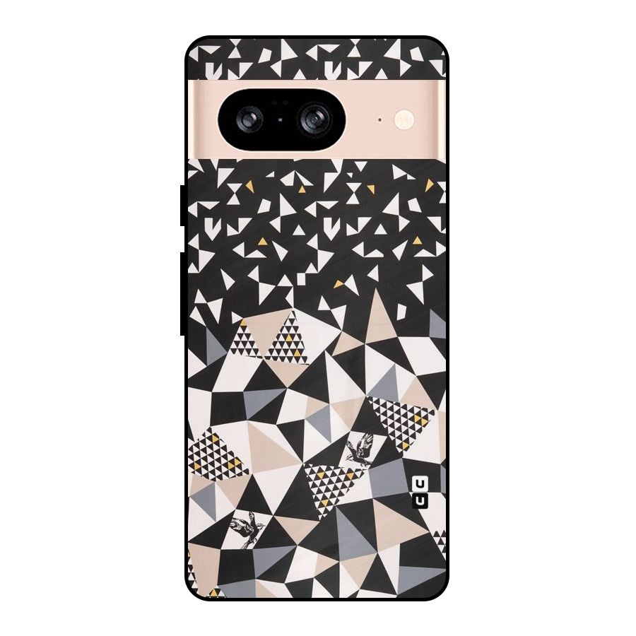Abstract Varied Triangles Metal Back Case for Google Pixel 8