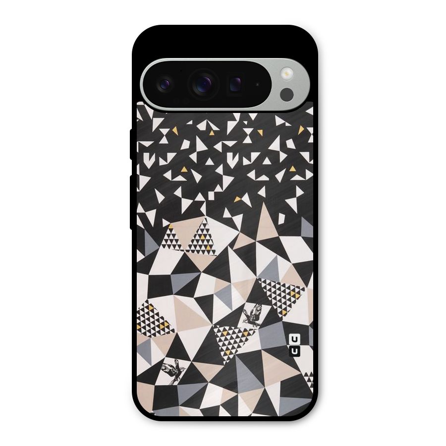 Abstract Varied Triangles Metal Back Case for Google Pixel 9 Pro XL