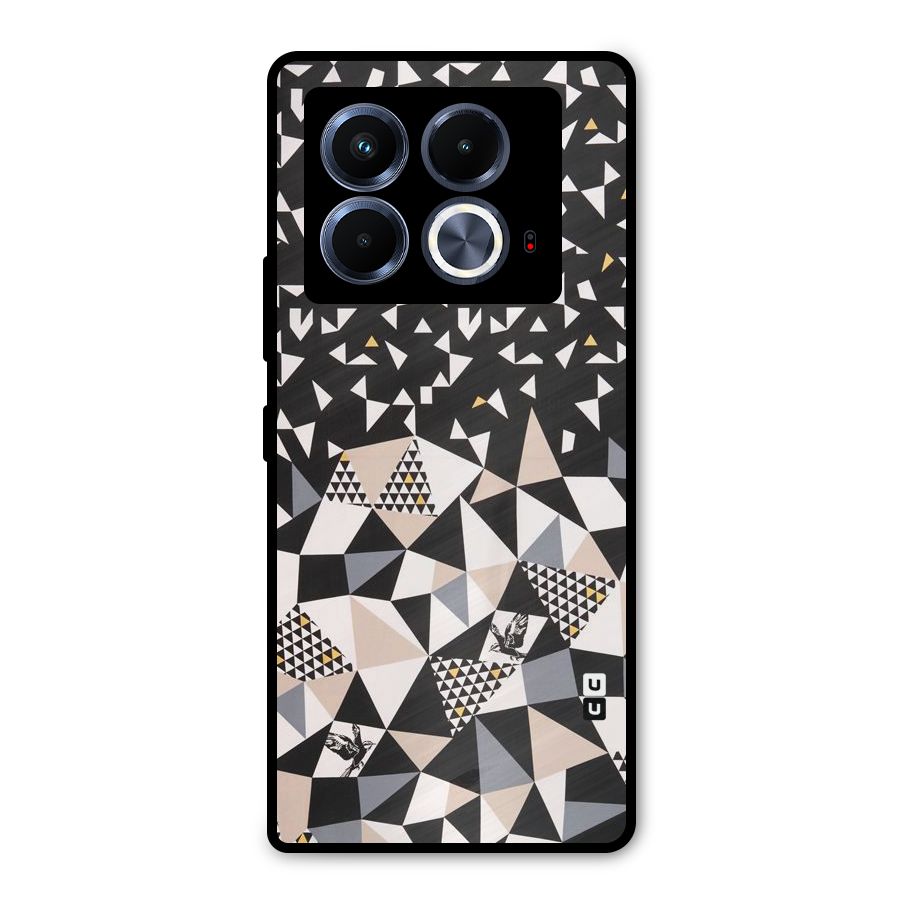 Abstract Varied Triangles Metal Back Case for Infinix Note 40 5G