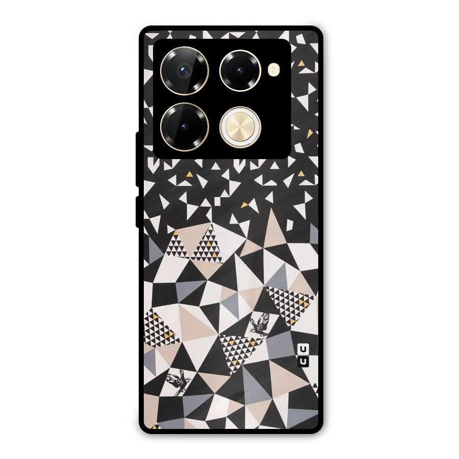 Abstract Varied Triangles Metal Back Case for Infinix Note 40 Pro