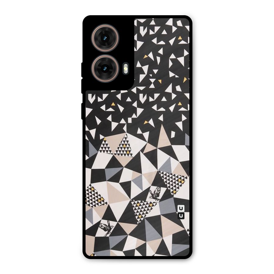 Abstract Varied Triangles Metal Back Case for Moto G85