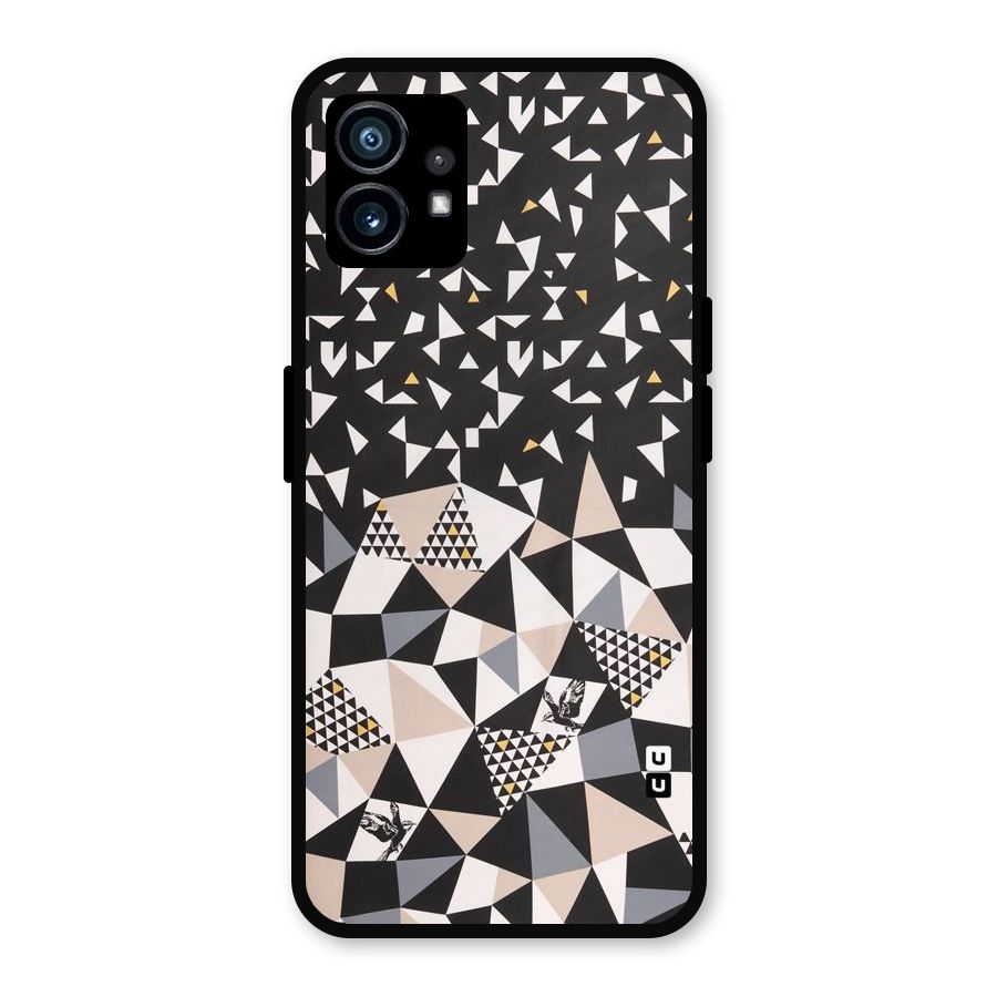 Abstract Varied Triangles Metal Back Case for Nothing Phone 1
