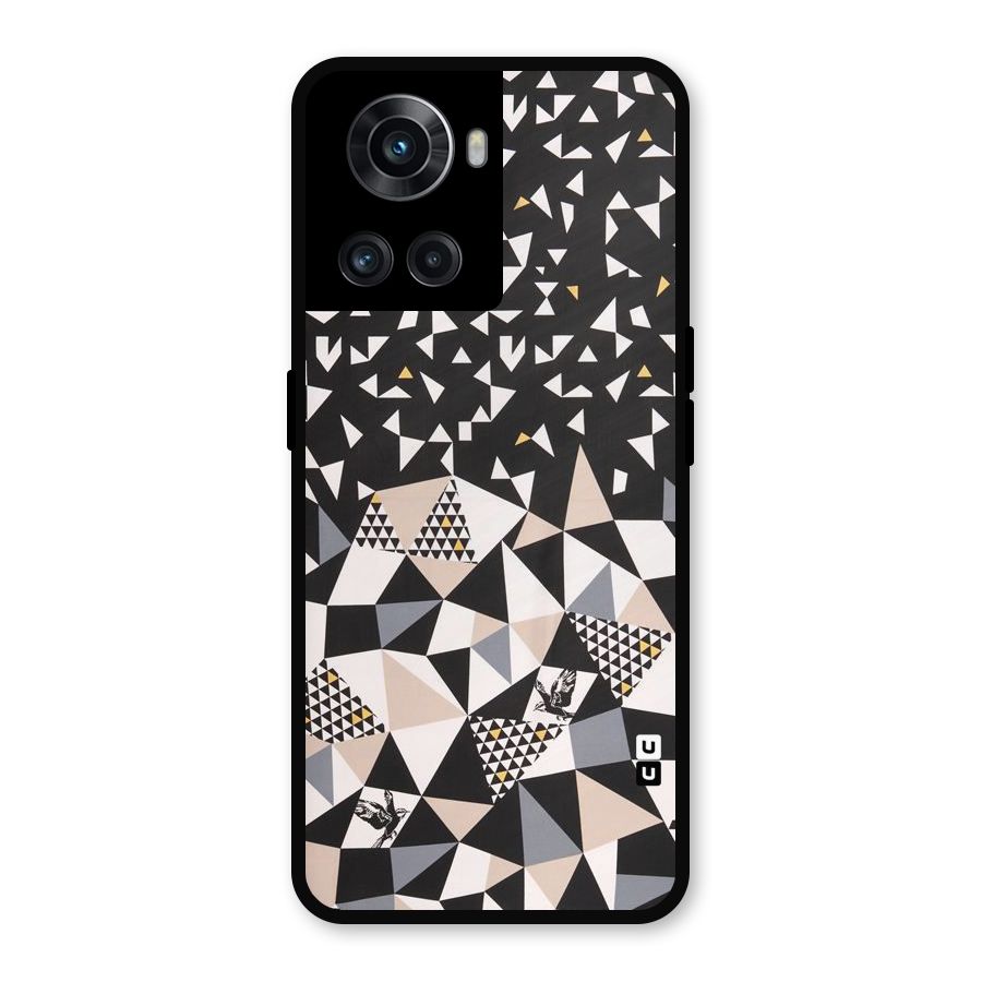 Abstract Varied Triangles Metal Back Case for OnePlus 10R