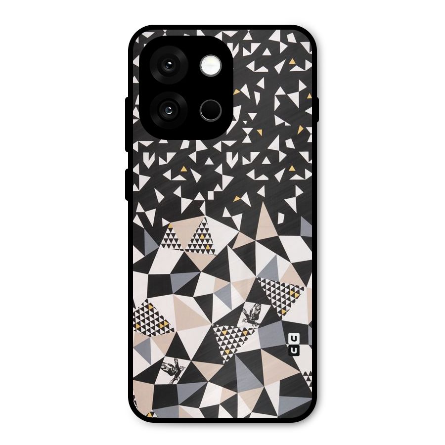 Abstract Varied Triangles Metal Back Case for OnePlus 13s
