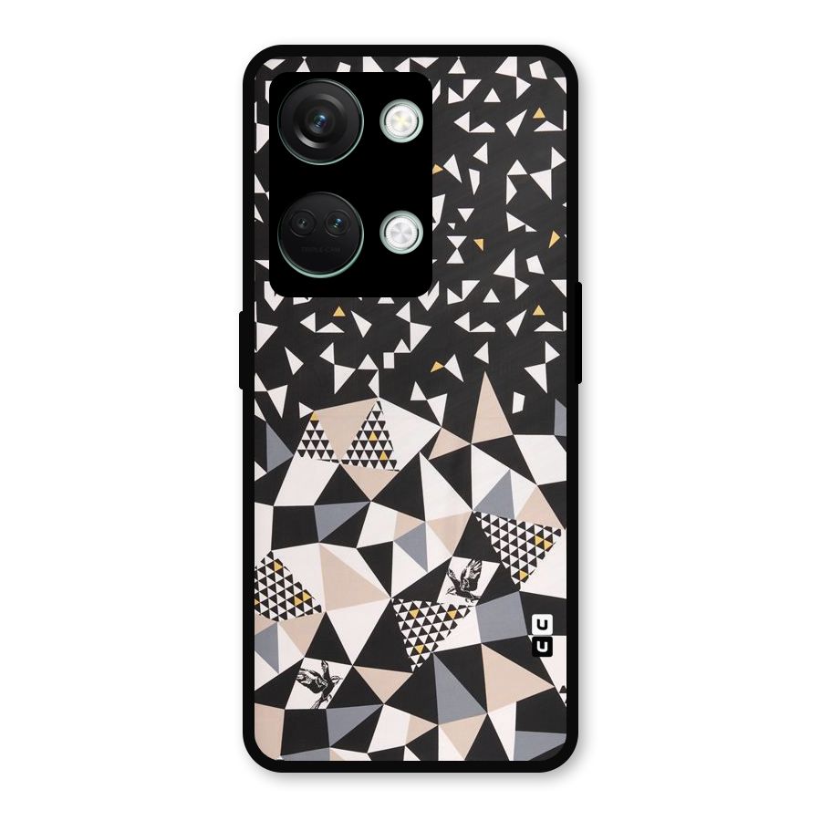 Abstract Varied Triangles Metal Back Case for OnePlus Nord 3
