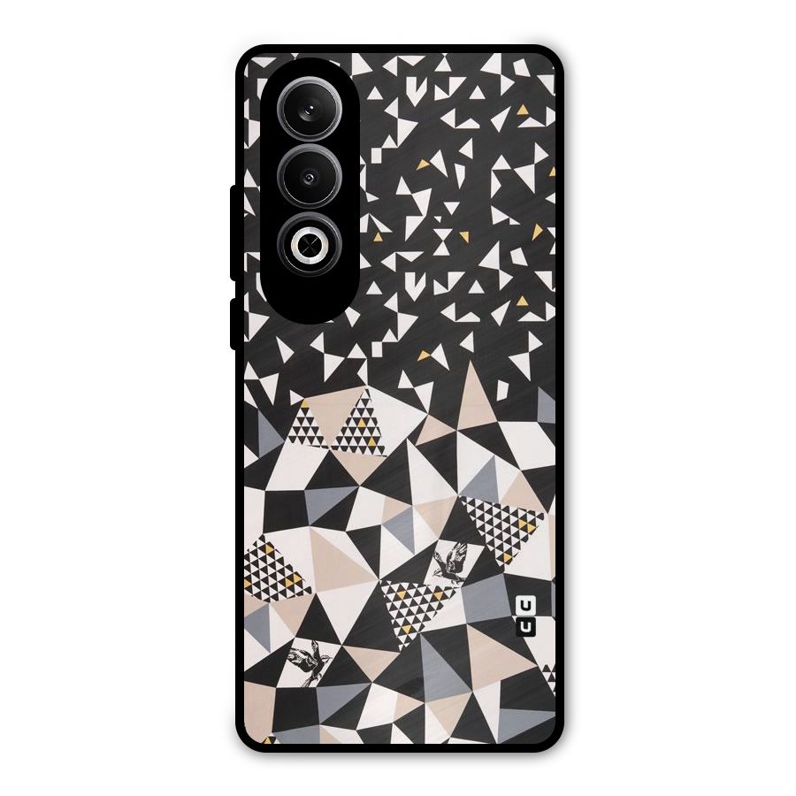 Abstract Varied Triangles Metal Back Case for OnePlus Nord CE4