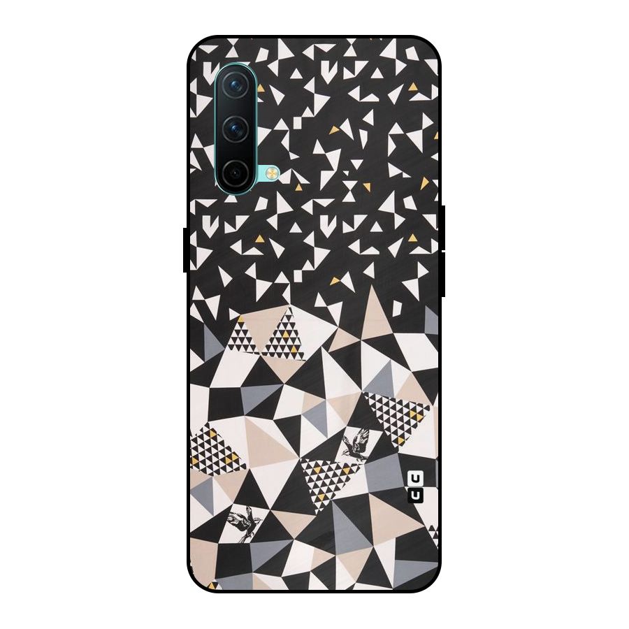 Abstract Varied Triangles Metal Back Case for OnePlus Nord CE 5G