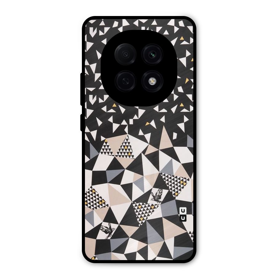 Abstract Varied Triangles Metal Back Case for Oppo F29 Pro