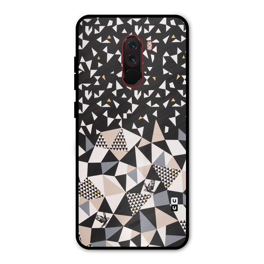 Abstract Varied Triangles Metal Back Case for Poco F1