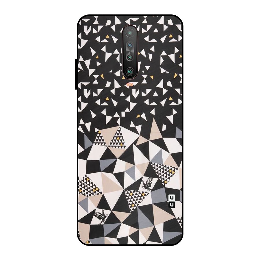 Abstract Varied Triangles Metal Back Case for Poco X2