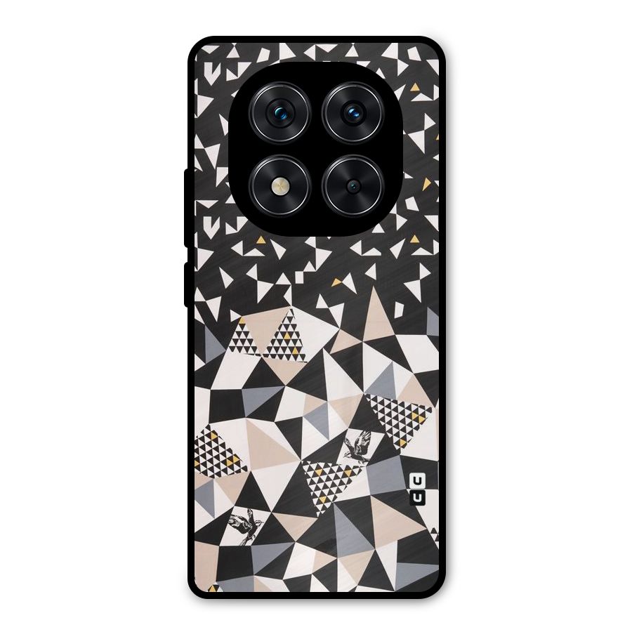 Abstract Varied Triangles Metal Back Case for Poco X7