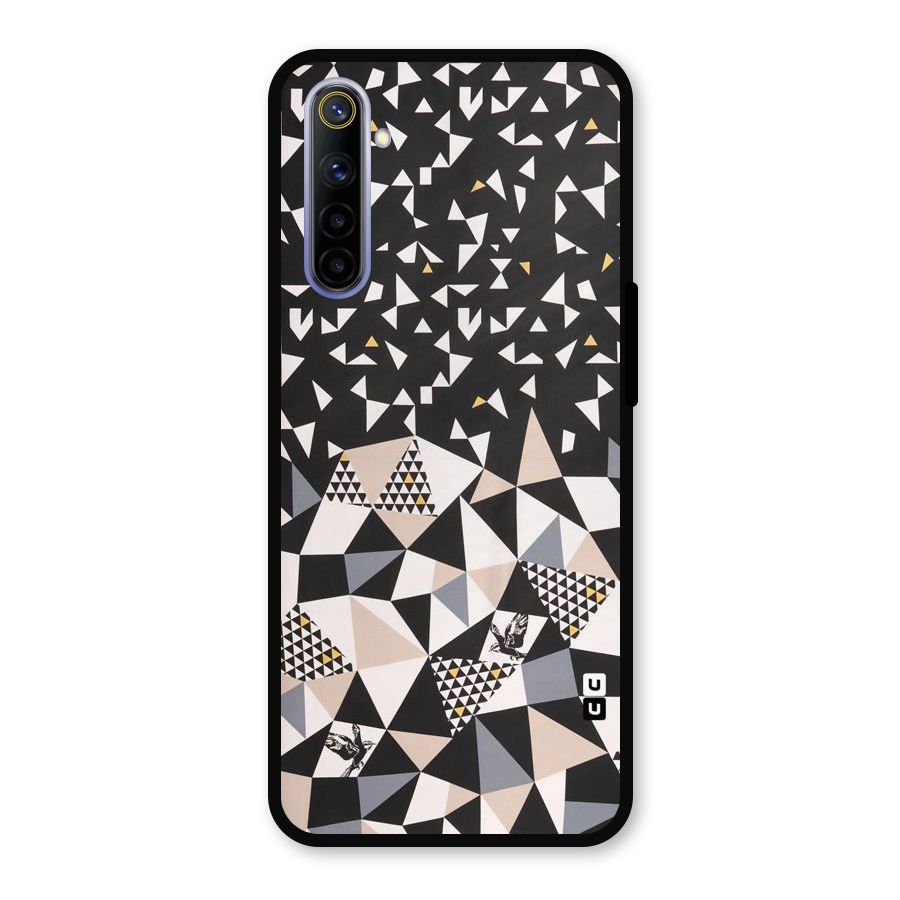 Abstract Varied Triangles Metal Back Case for Realme 6