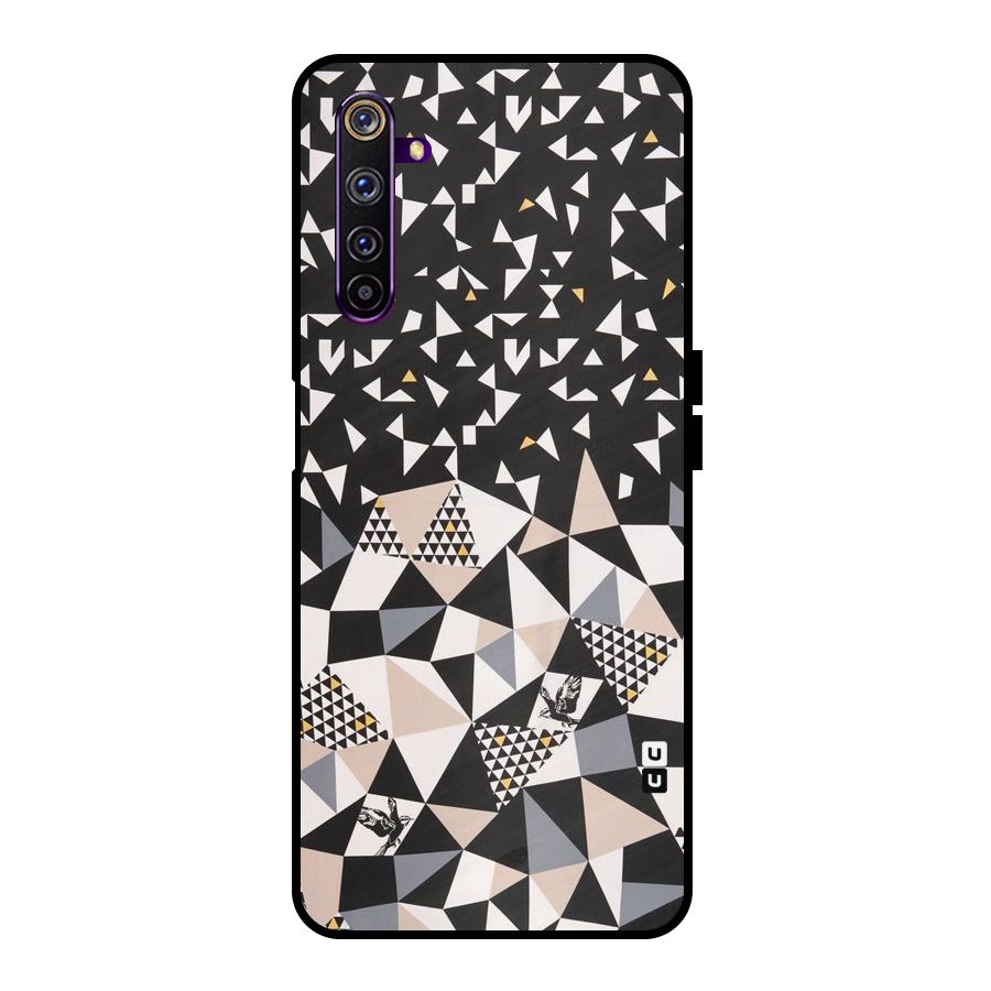Abstract Varied Triangles Metal Back Case for Realme 6 Pro