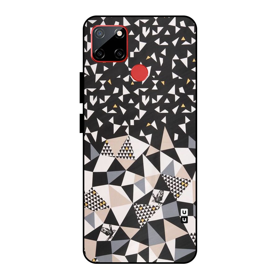 Abstract Varied Triangles Metal Back Case for Realme C12